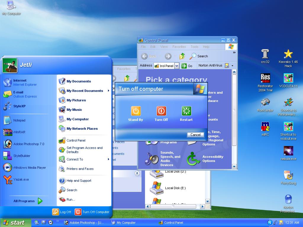 Windows xp type half luna half by abb1234 on DeviantArt