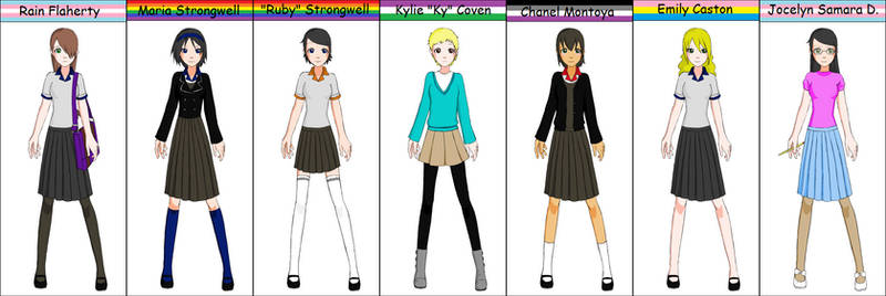 Rain Female Cast Schoolgirl Maker