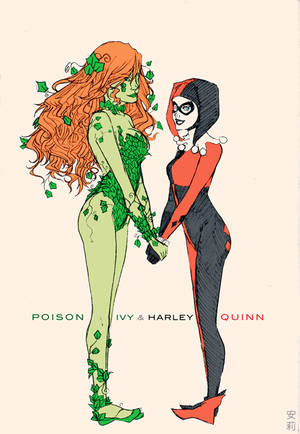 POISON IVY + HARLEY QUINN by ahnri