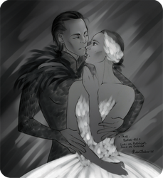 Ballet-AU. Sorcerer and Swan sketch