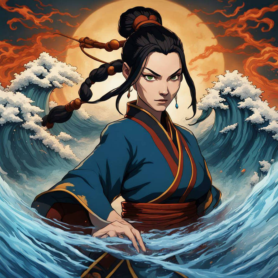 Lizards Azula Rides On Digital illustration : Azula waterbending by Mrzeeko on DeviantArt