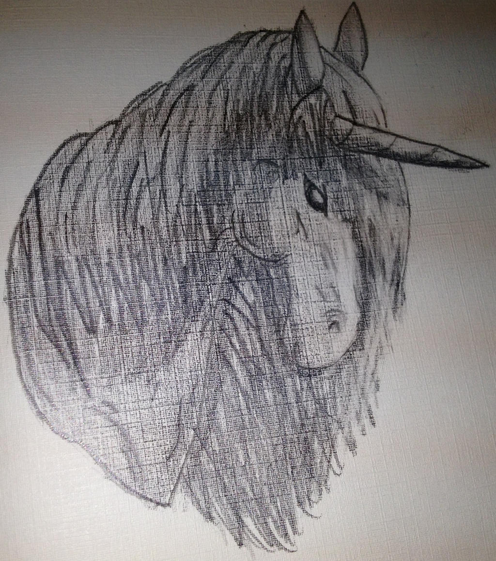 Outta my Sketchbook: Unicorn headshot
