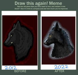 MS Paint Wolf Redraw
