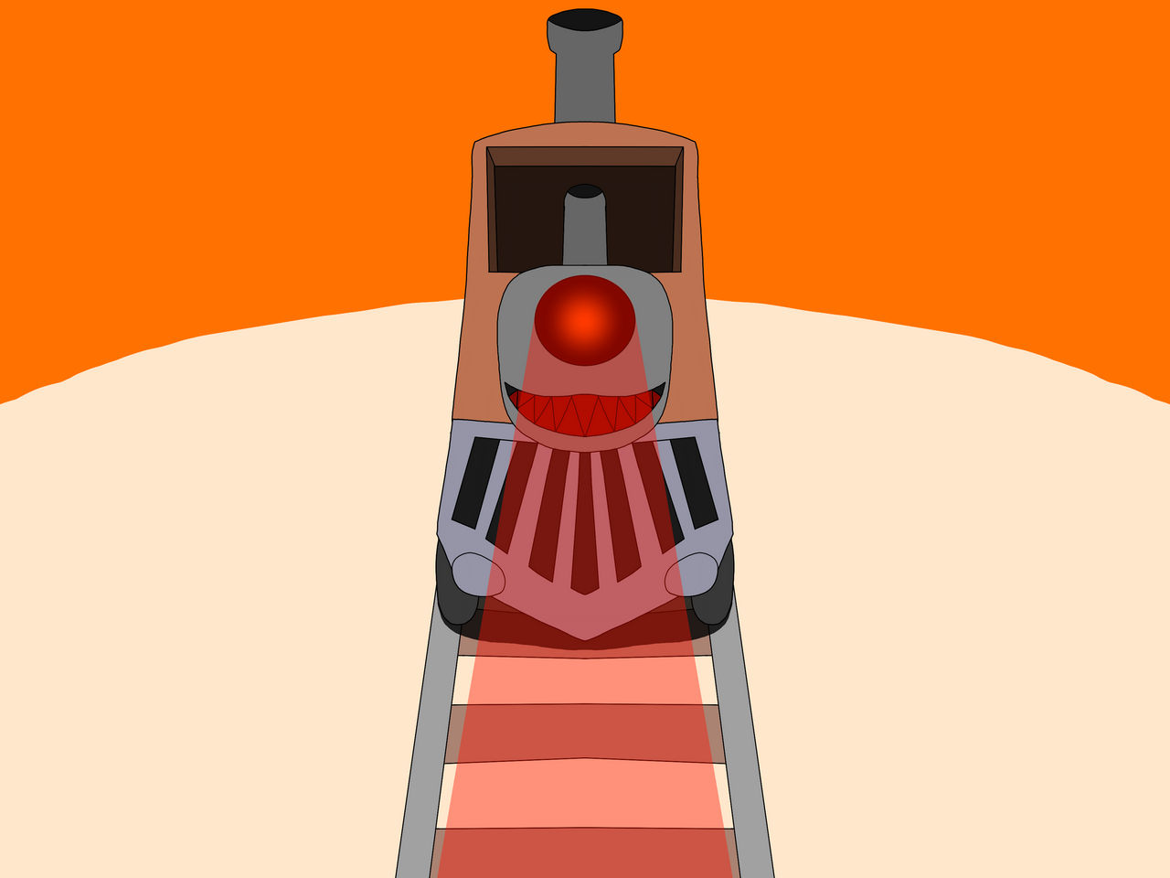 Evil train by Monstercartoon on DeviantArt