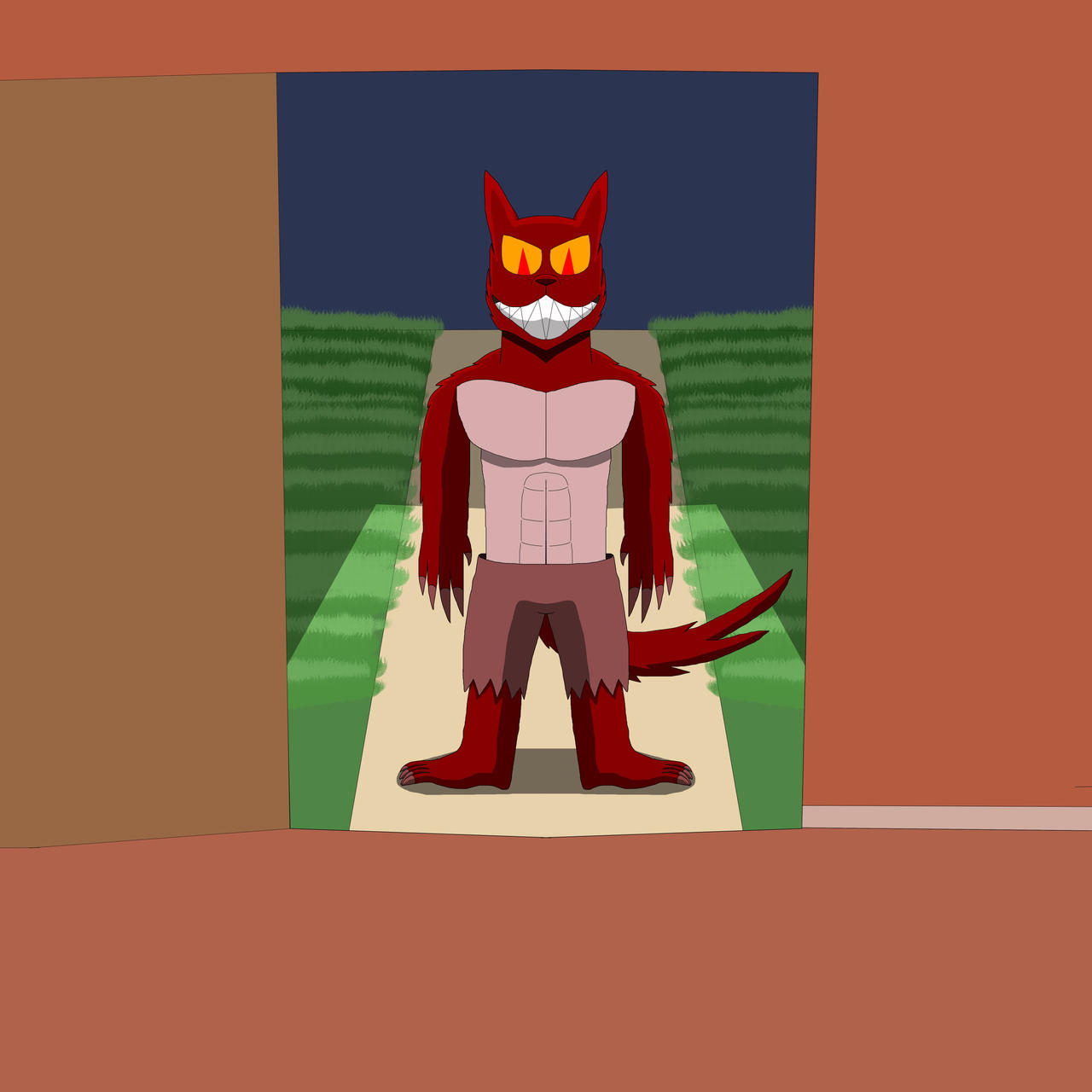 Red Werewolf by Monstercartoon on DeviantArt