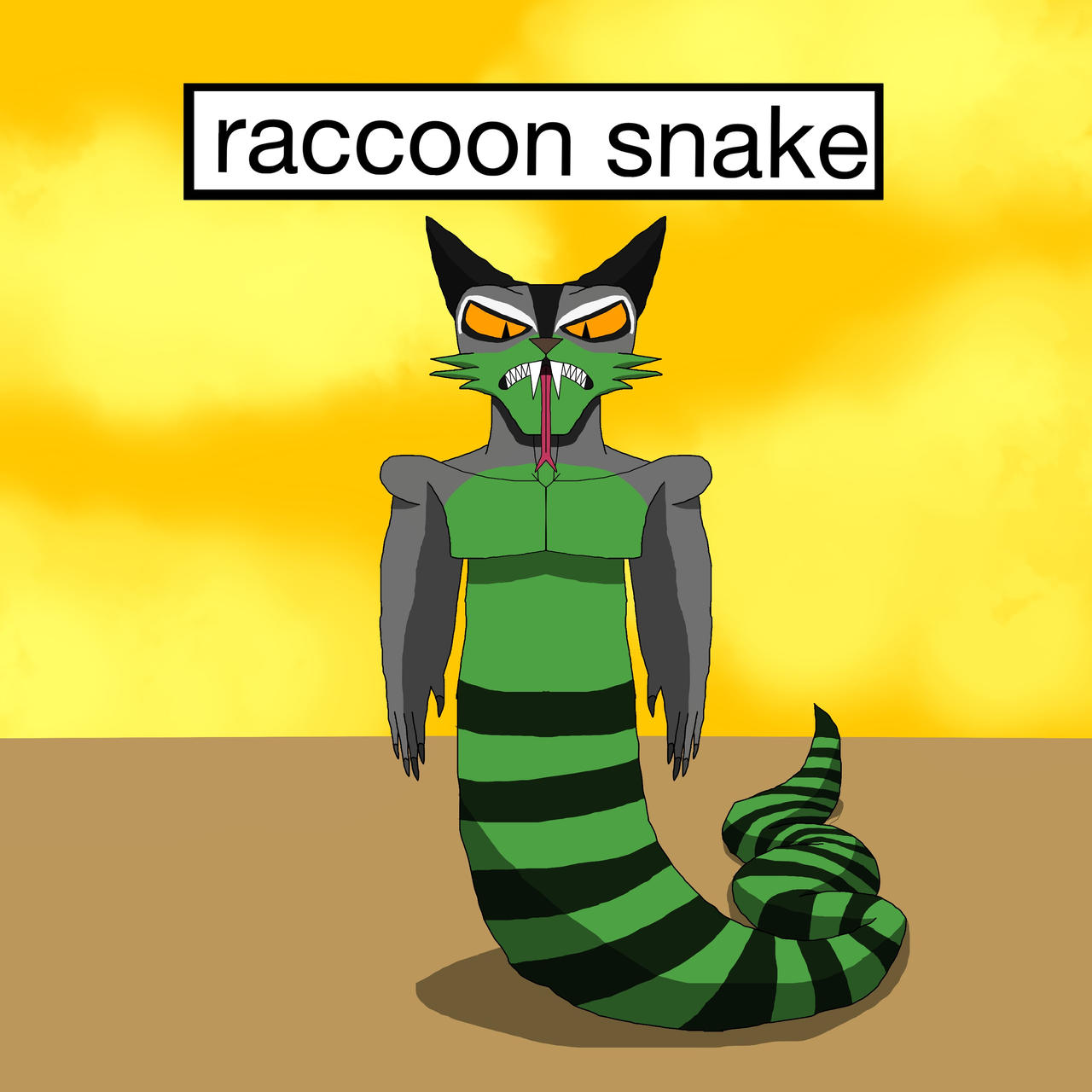 Snake Raccoon Raccoon Snake by Monstercartoon on DeviantArt