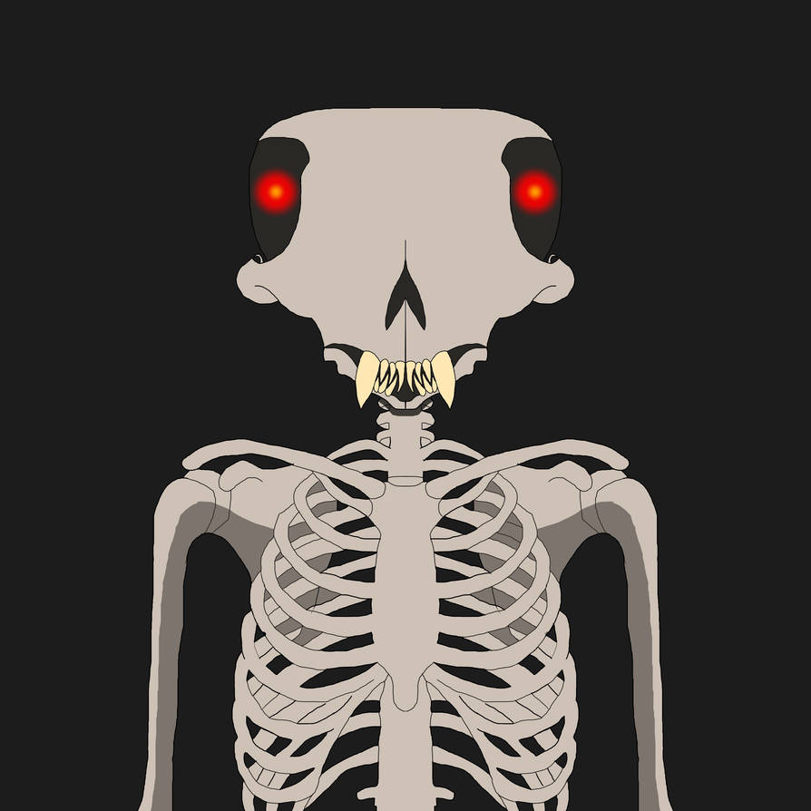 Skeleton Dog-man by Monstercartoon on DeviantArt