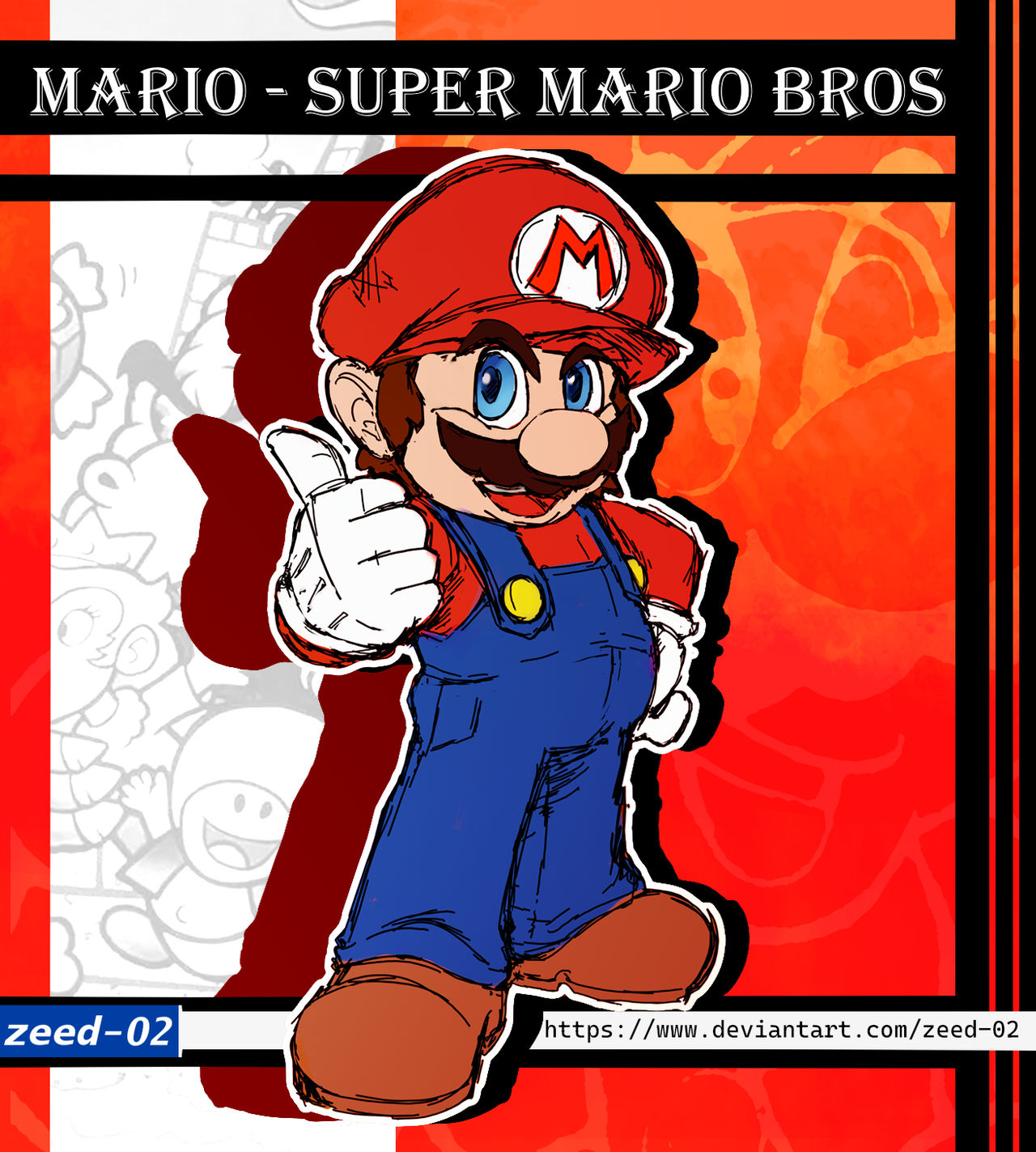 Mario Cartoon Deviantart Mario - super mario bros by zeed-02 on DeviantArt