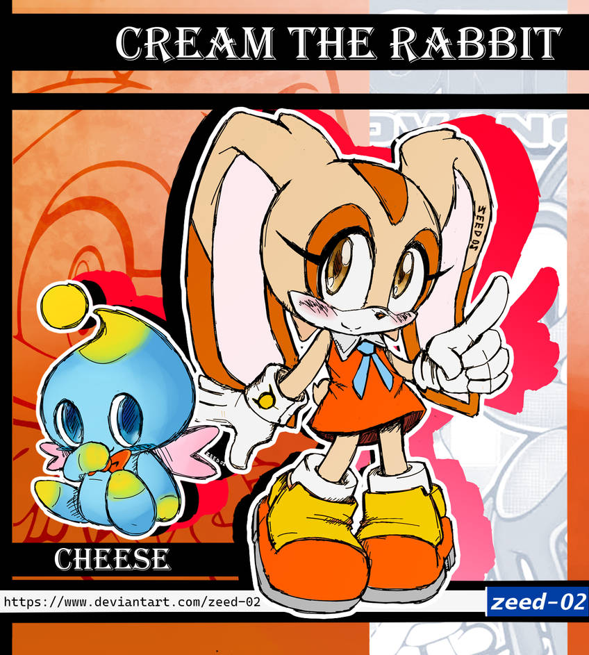 Creme Rabit Cream the Rabbit and Cheese by zeed-02 on DeviantArt