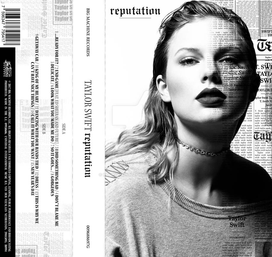 Taylor Swift - reputation | Cassette Cover by rodrigomndzz on DeviantArt