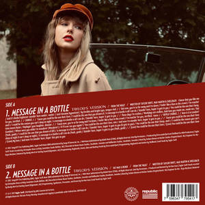 Taylor Swift - Message In A Bottle | LP Back Cover