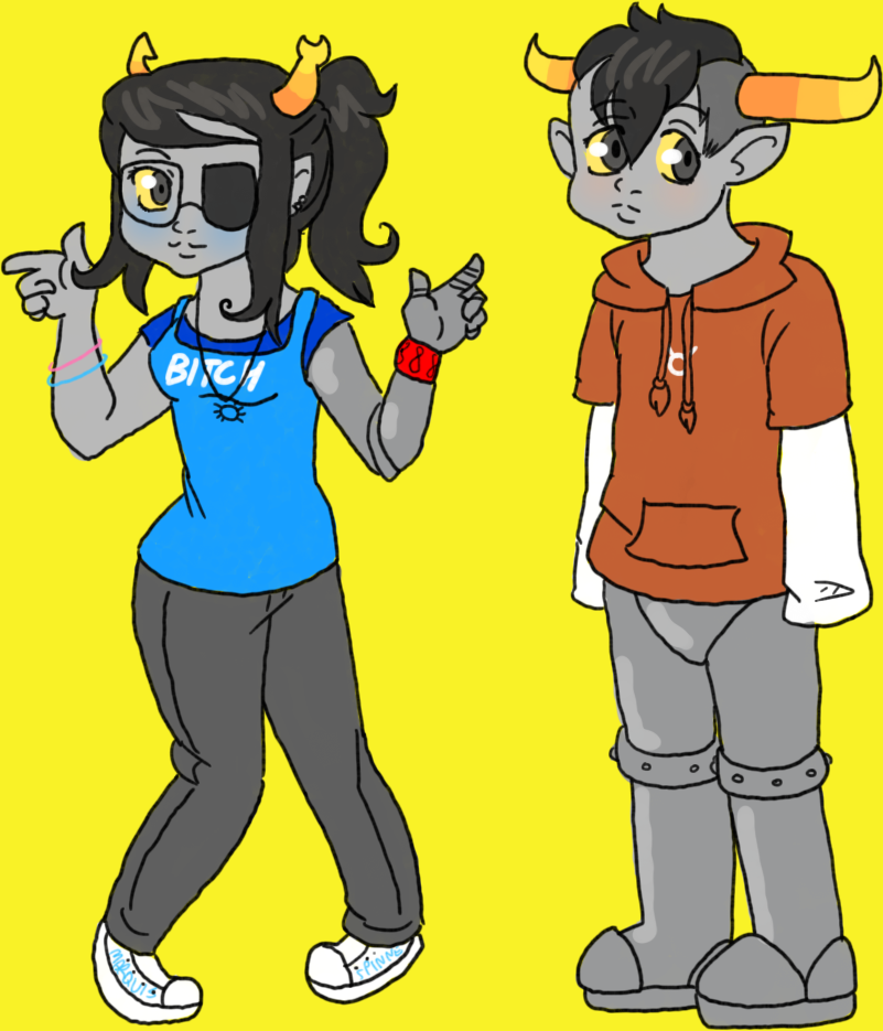 Vriska and Tavros