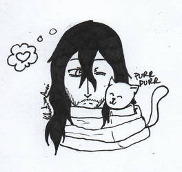 Aizawa sensei loves cats