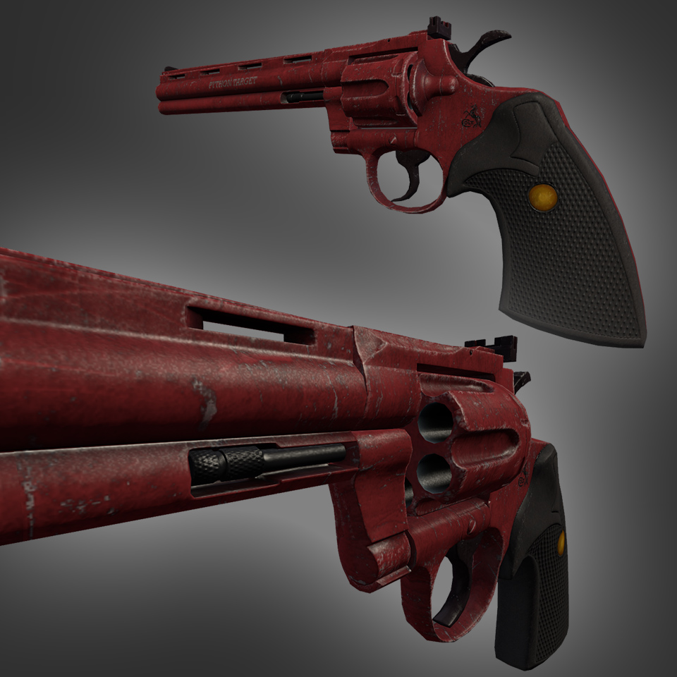 Lowpoly custom colt python