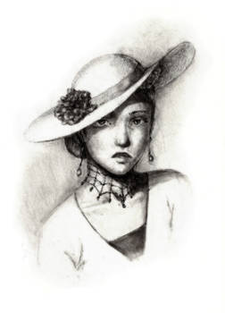 1930 woman sketch