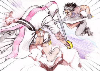 Iron Fan Art -- Final Fantasy vs. Assassins Creed