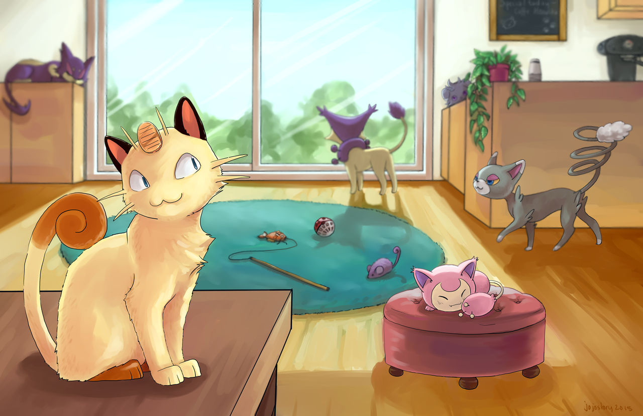 Welcome to the Pokemon Cat Cafe
