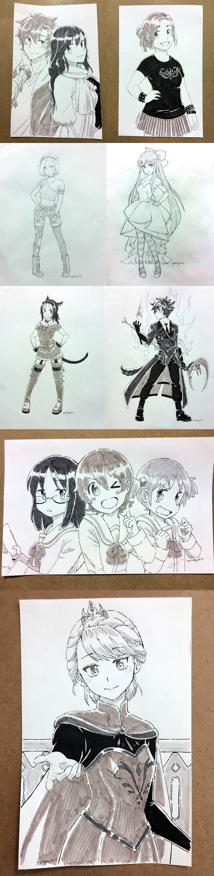 Anime Central 2017 Commissions by jojostory