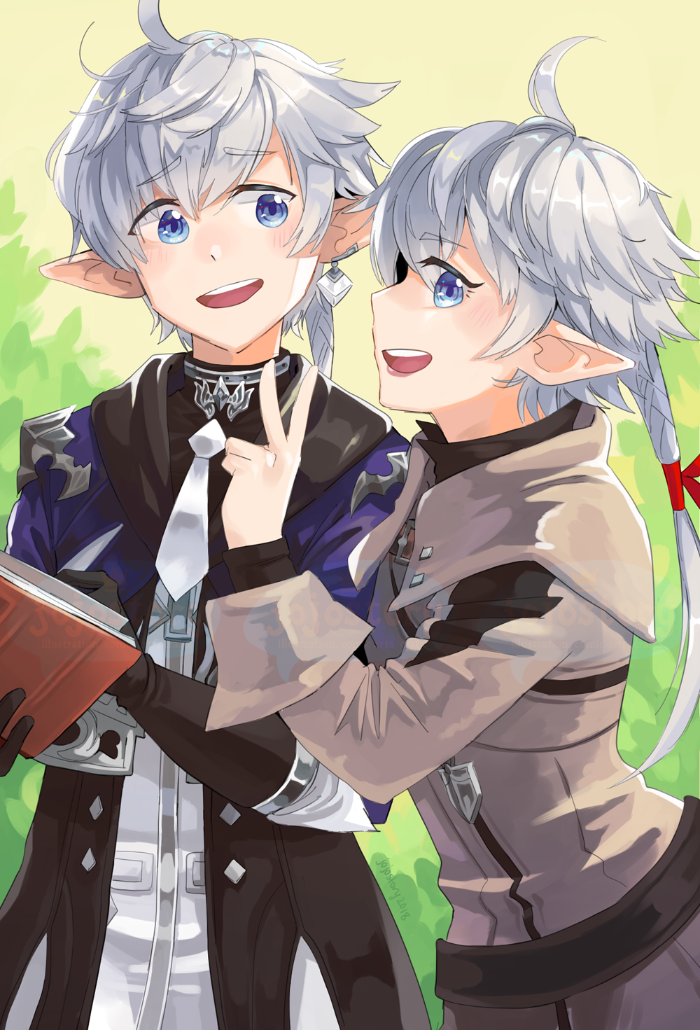 Alphinaud and Alisaie by jojostory
