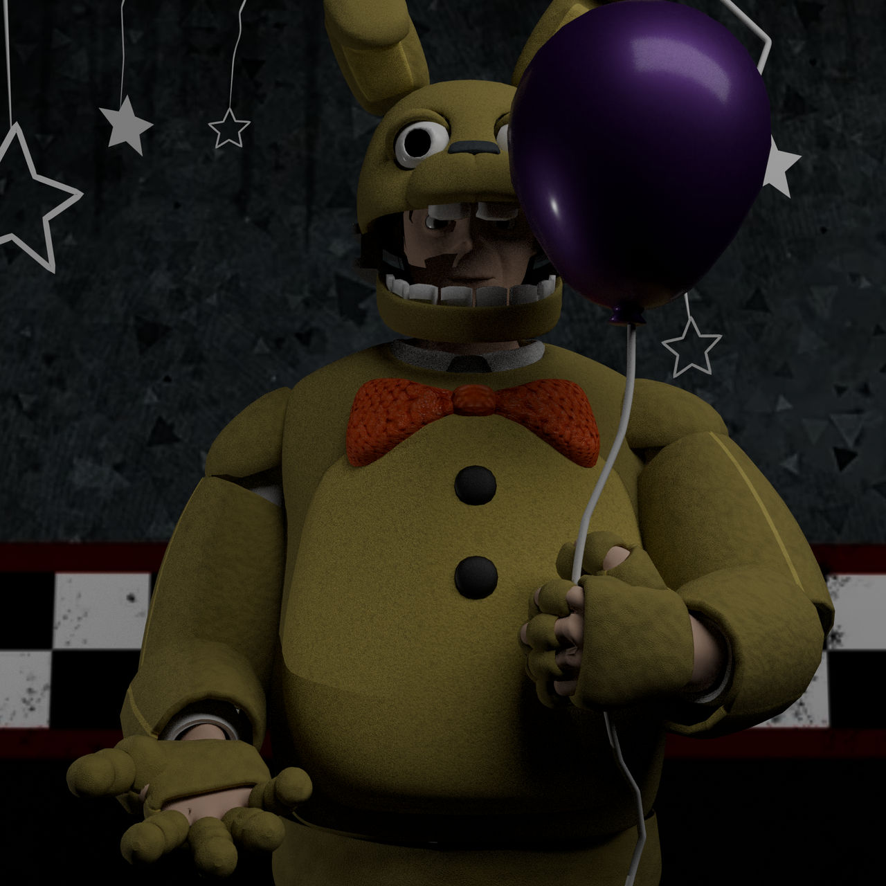 Mutated Spring Bonnie Spring Bonnie by MrBagHead001 on DeviantArt