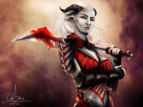 Dragon Age - Qunari woman