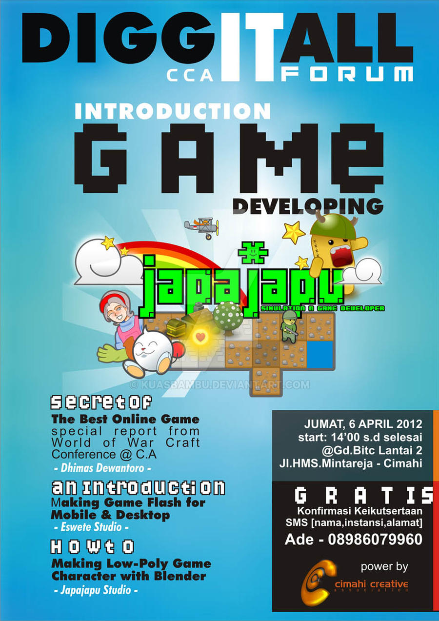 Game Development Poster Sample game seminar poster design by kuasbambu on DeviantArt