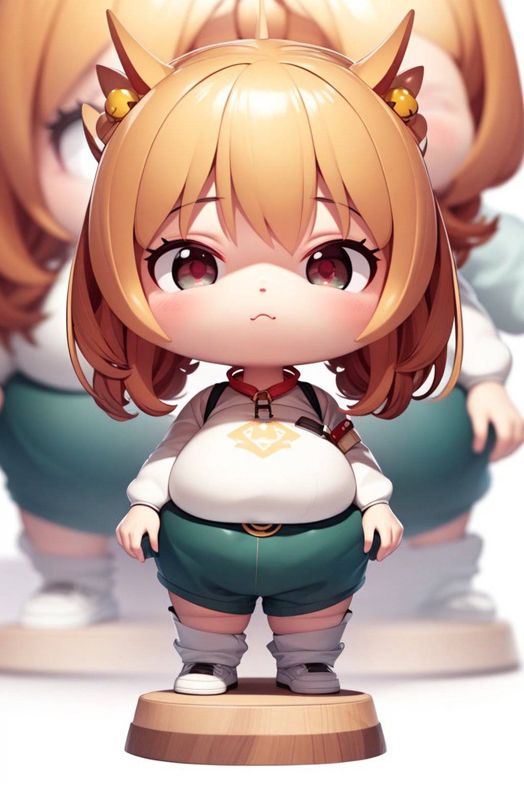 Chibi cute chubby character fluffy and adorable by ShiroArtDesign on ...