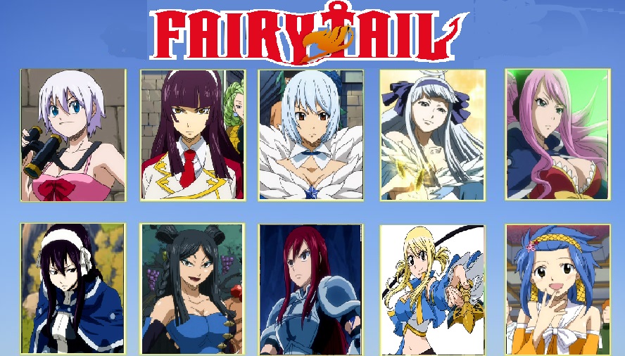 My Top 10 Fairy Tail Girls by LordTerrantos on DeviantArt