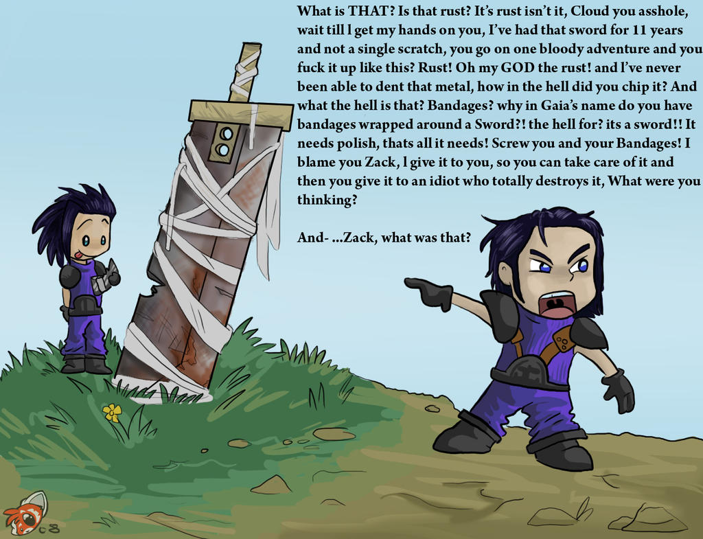 Angeal's rage at Cloud