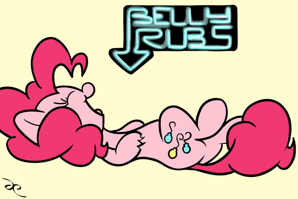Belly Rubs 3 ~ Neon Pink