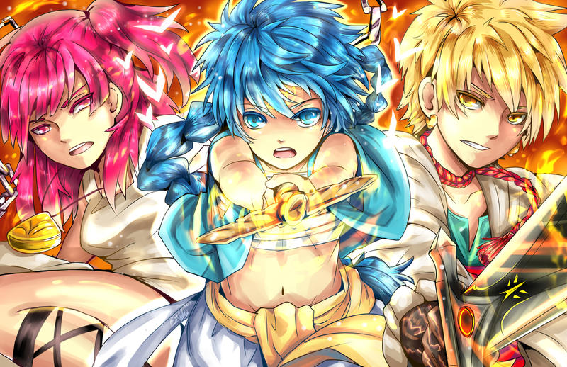 3 Magi - The Labyrinth of Magic characters from 3 deviant artists