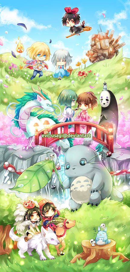 studio ghibli bookmark by evil usagi on deviantart