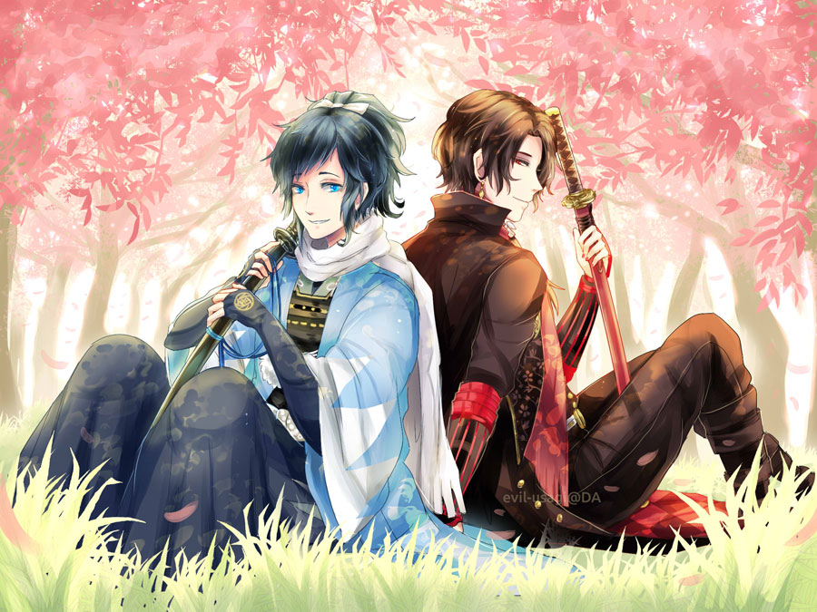 Touken Ranbu Yamato + Kashuu (postcard 6)