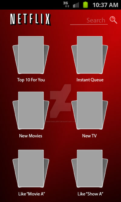 Netfix Menu Netflix Menu Home by MartinesJeff on DeviantArt