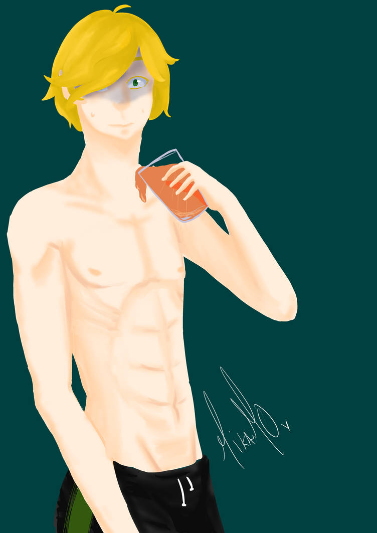 Adrien sketch color by MikaM0 on DeviantArt