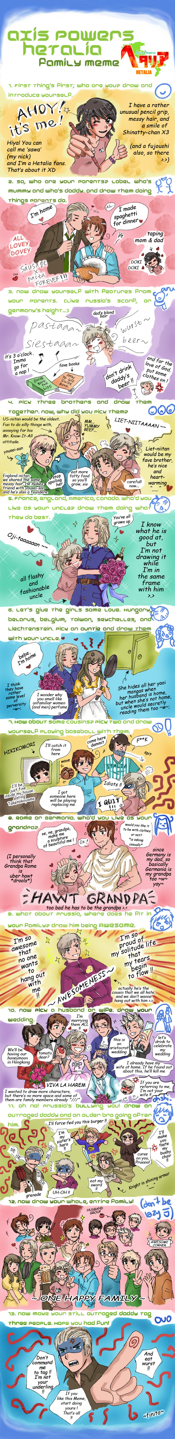 Hetalia Family Meme - yay X3