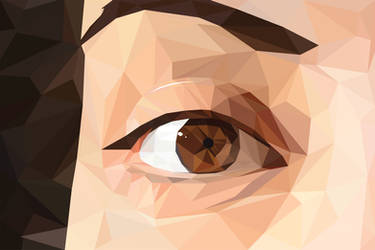 Low Poly Female Eye Complete!