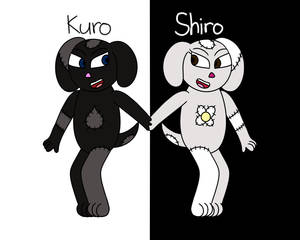 Adoptable Patch Puppies Kuro and Shiro For Sale