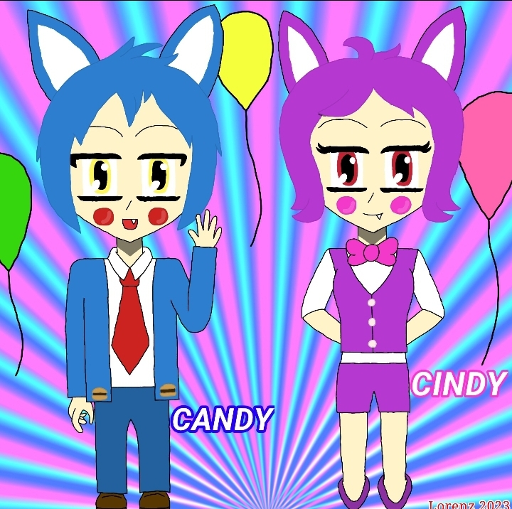 Five Nights At Candy's Art Candy and Cindy!