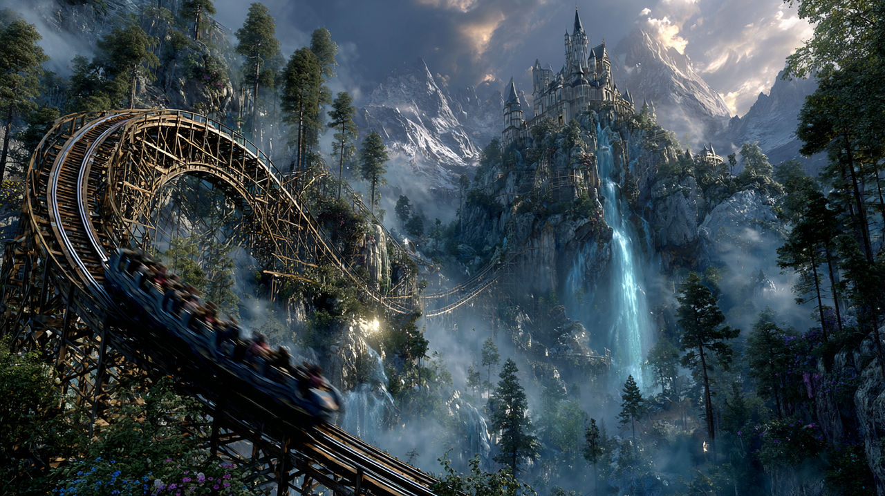 Princess Roler Coaster Deviantart Fantasy Rollercoaster by Dutte1 on DeviantArt