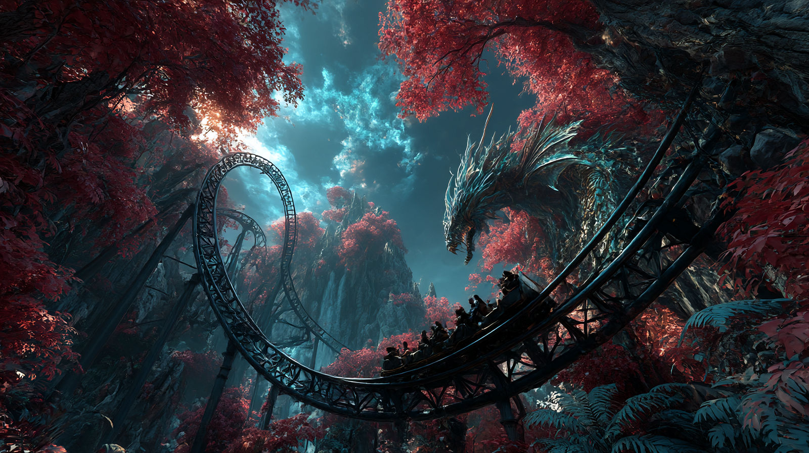 Perseus Flight Ride Coaster Dragonflight Coaster by Dutte1 on DeviantArt