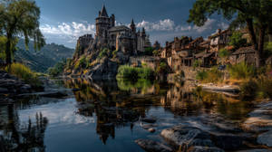 Medieval Stone Castle.