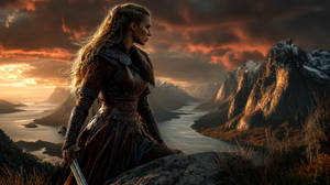 Viking warrior woman.
