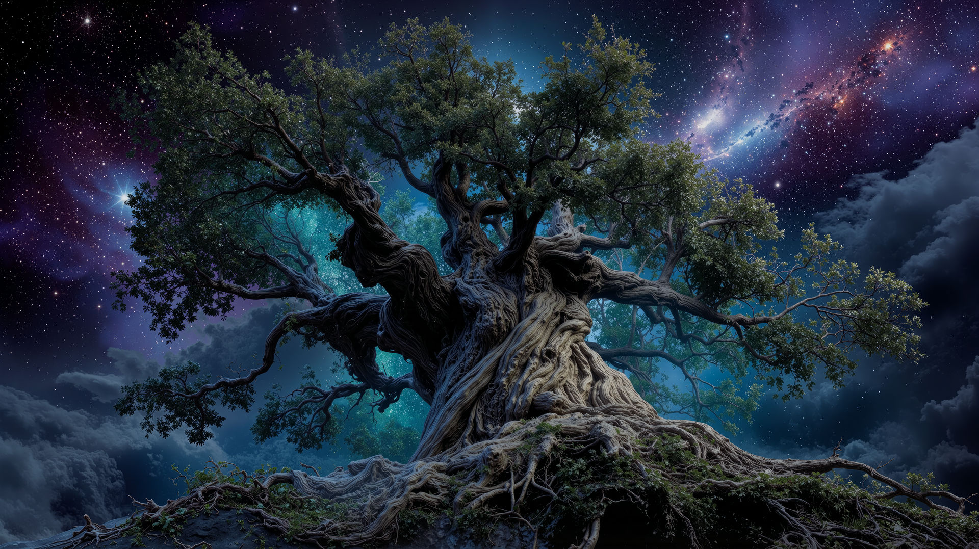 Cosmic Cat Tree Cosmic World Tree by Dutte1 on DeviantArt