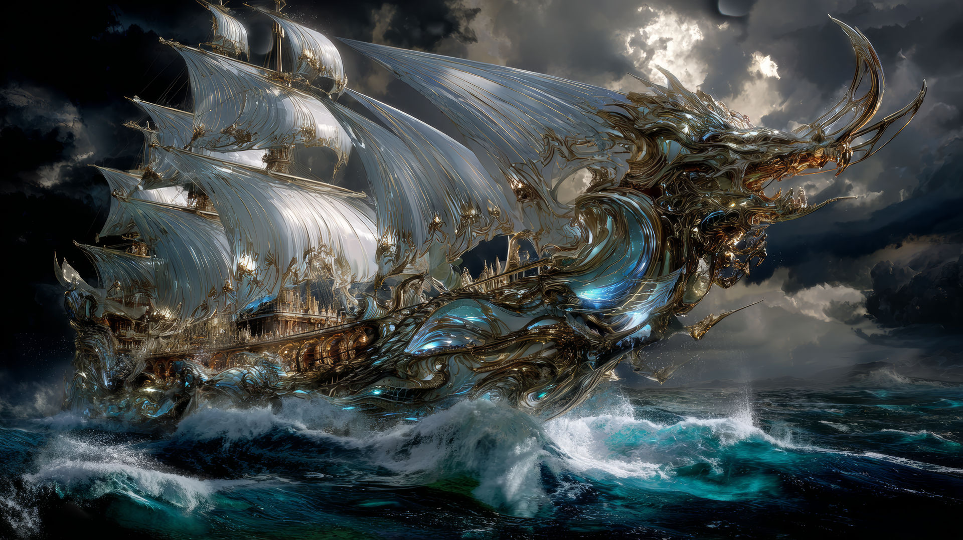 Epic Sea Elf Warship Ocean Sovereign