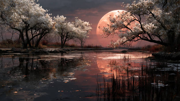 Crimson Eclipse Garden
