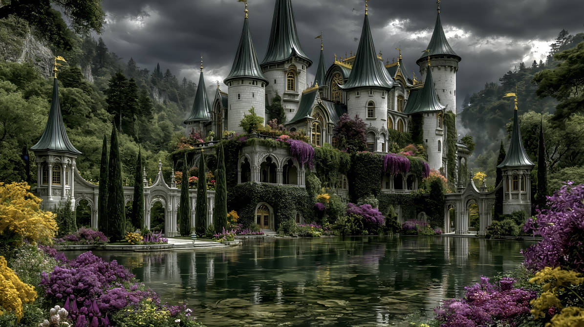 Whimsy Works Castle The White Whimsical Castle by DutteArt on DeviantArt