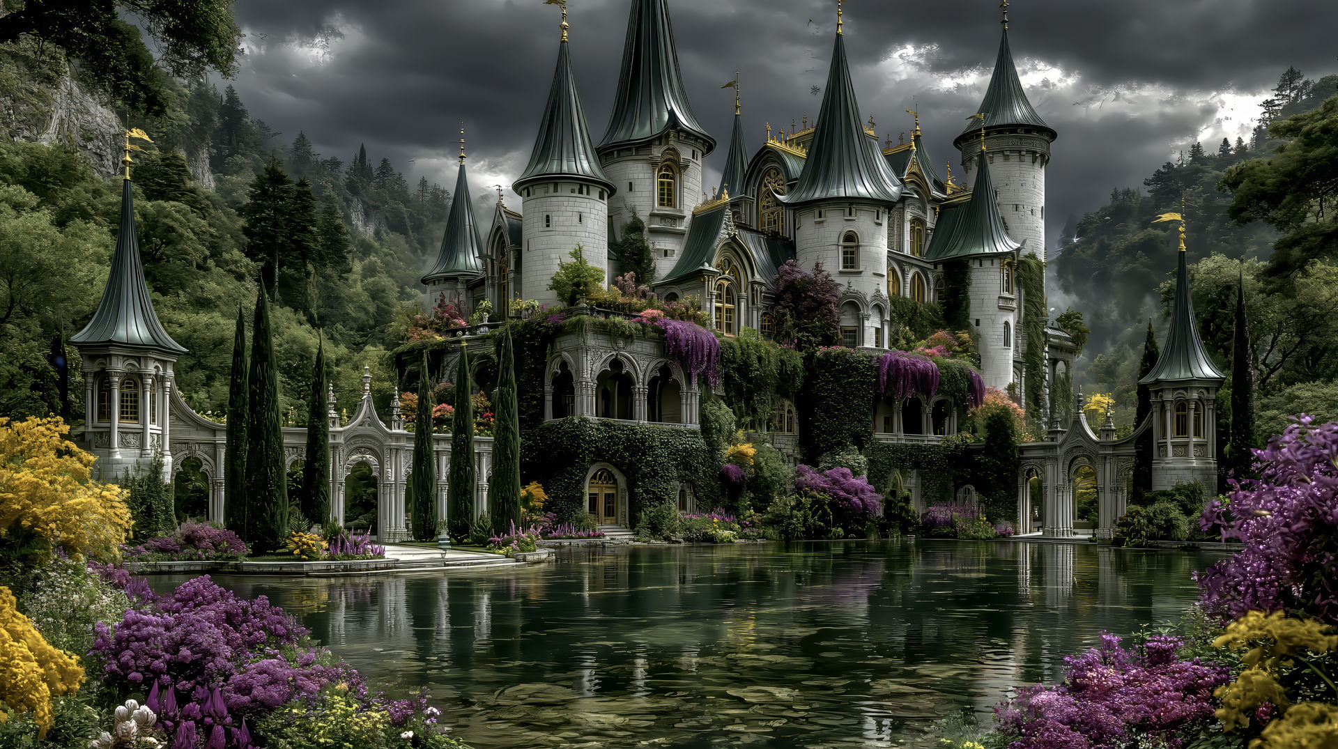 Whimsical Castle Background The White Whimsical Castle by DutteArt on DeviantArt