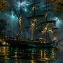A Ship in the Dreaming Harbor