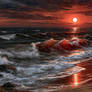 Burning Red Sunset